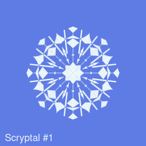 Scryptal #1 - POLYGON charity dynamic on-chain NFT