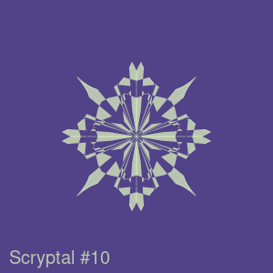 Scryptal #10 - POLYGON charity dynamic on-chain NFT