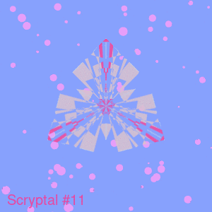 Scryptal #11 - POLYGON charity dynamic on-chain NFT