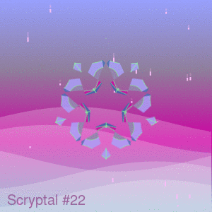 Scryptal #22 - POLYGON charity dynamic on-chain NFT