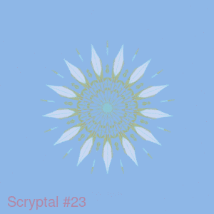 Scryptal #23 - POLYGON charity dynamic on-chain NFT