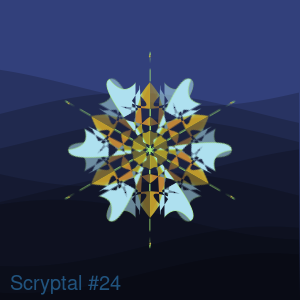 Scryptal #24 - POLYGON charity dynamic on-chain NFT