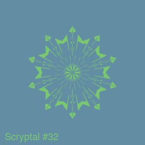Scryptal #32 - POLYGON charity dynamic on-chain NFT