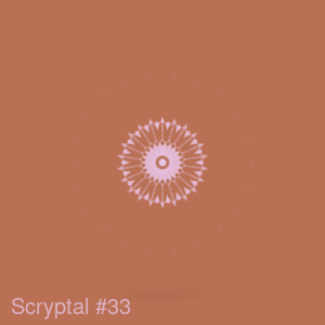 Scryptal #33 - POLYGON charity dynamic on-chain NFT