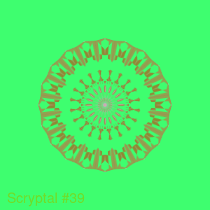 Scryptal #39 - POLYGON charity dynamic on-chain NFT