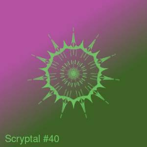 Scryptal #40 - POLYGON charity dynamic on-chain NFT