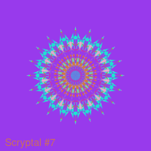 Scryptal #7 - POLYGON charity dynamic on-chain NFT