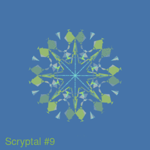 Scryptal #9 - POLYGON charity dynamic on-chain NFT